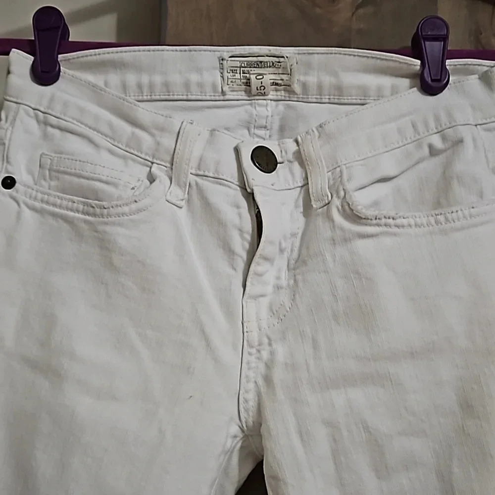 ANTHROPOLOGIE Current/Elliott The High Waist Stiletto Jean in Sugar. Size… - Picture 8 of 13